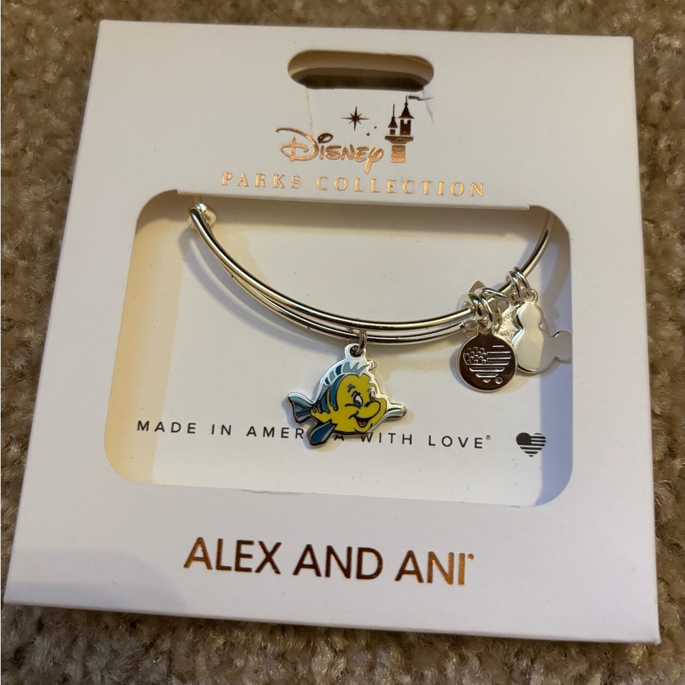 Alex and Ani Disney Flounder Bracelet - Blue and Yellow